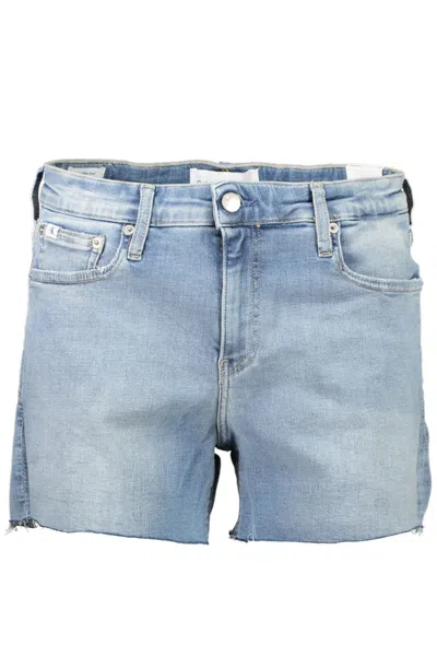 Shop Calvin Klein Light Blue Cotton Jeans & Pant