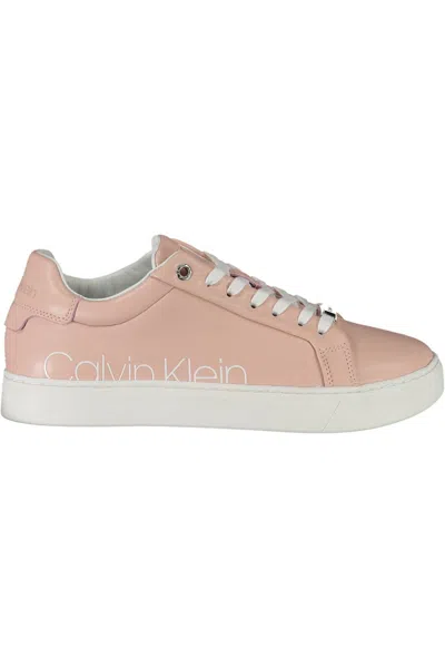 Shop Calvin Klein Pink Polyester Sneaker