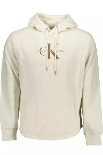 Shop Calvin Klein White Cotton Sweater