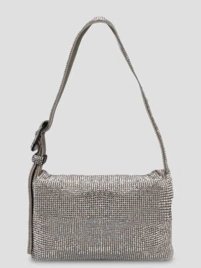 Shop Benedetta Bruzziches Vitty Mignon Shoulder Bag In Grey