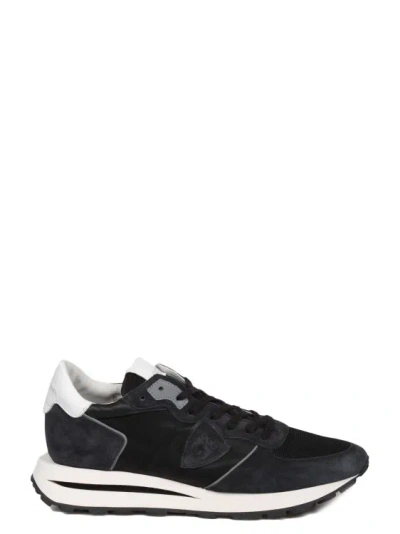 Shop Philippe Model Tropez Haute Sneakers In Black