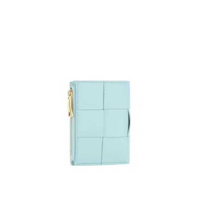 Shop Bottega Veneta Leather Wallet In Blue