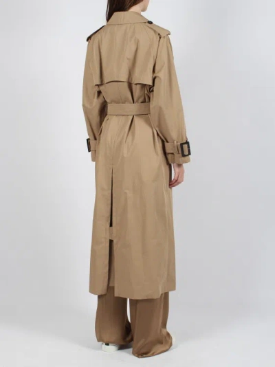 Shop Herno Cotton Trench Coat In Brown