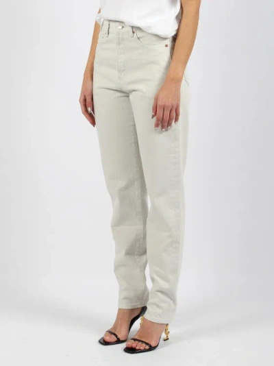 Shop Saint Laurent High-waisted Slim-fit Jeans In White