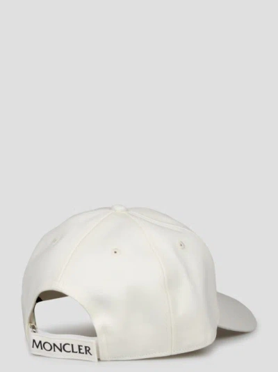 Shop Moncler Gabardine Baseball Cap In White