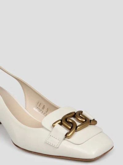 Shop Tod's Kate Slingback Pumps In Neutrals