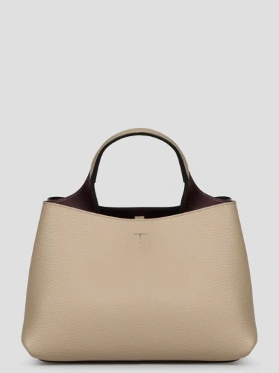 Shop Tod's Leather Micro Bag In Brown