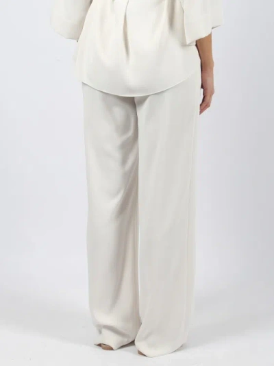 Shop P.a.r.o.s.h Panty Wide Leg Trousers In White