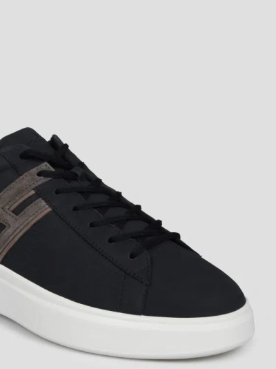 Shop Hogan H580 Slash Sneakers In Black