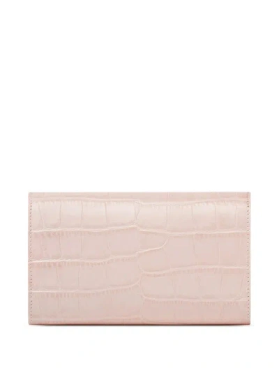 Shop Versace Medusa Bag '95 Croc-effect Pink