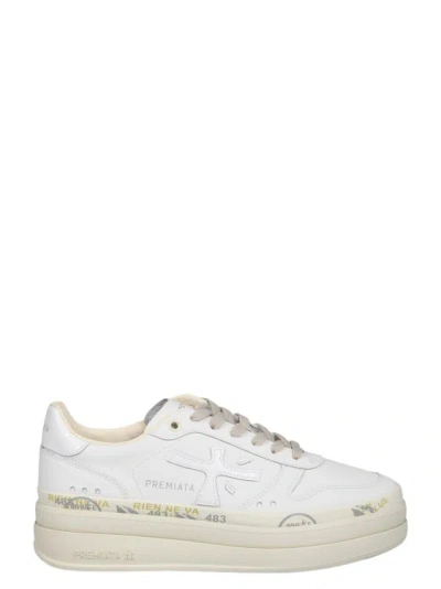 Shop Premiata Micol Sneakers In White