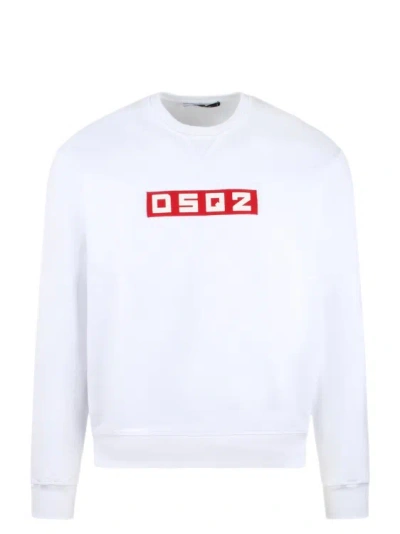 Shop Dsquared2 Dsq2 Cool Fit Crewneck Sweatshirt In White