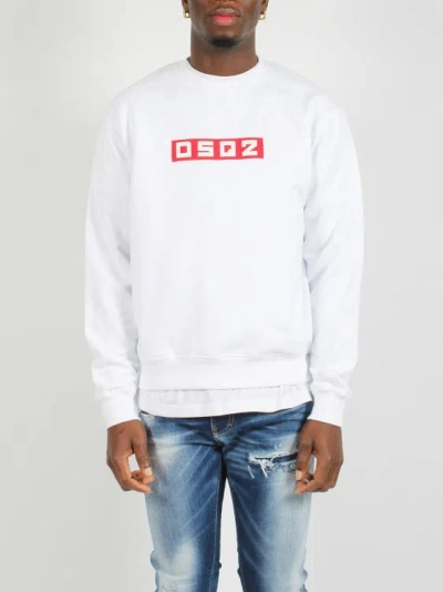 Shop Dsquared2 Dsq2 Cool Fit Crewneck Sweatshirt In White