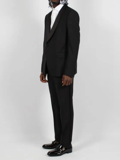 Shop Gucci Slim Fit Wool Suit In Black