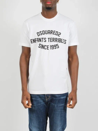 Shop Dsquared2 Enfants Terribles Cool Fit T-shirt In White