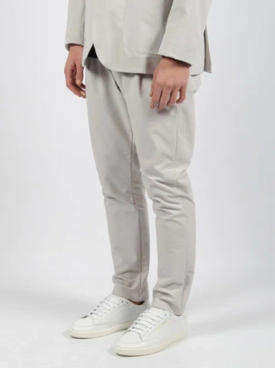 Shop Herno Wavy Touch Laminar Trousers In Grey