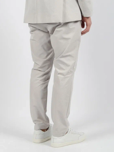 Shop Herno Wavy Touch Laminar Trousers In Grey
