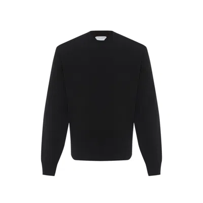 Shop Bottega Veneta Black Wool Sweater
