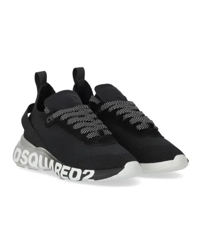 Shop Dsquared2 Black Sneaker With Logo