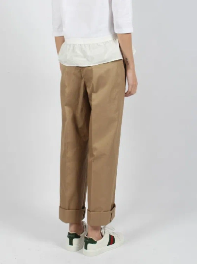 Shop Herno Delon Trousers In Brown
