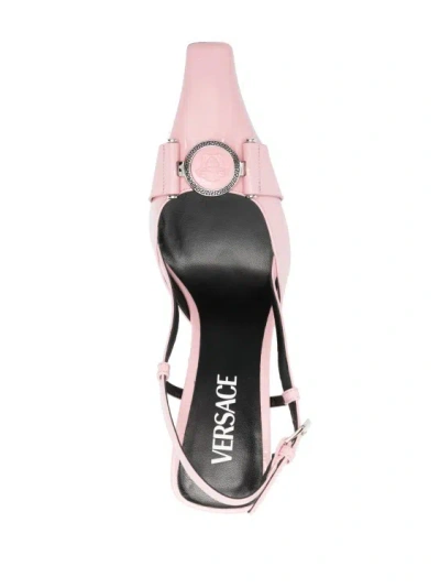 Shop Versace Pink Medusa Shoes