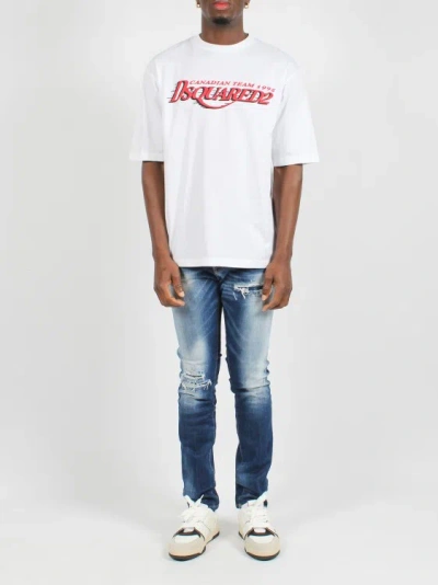 Shop Dsquared2 Canadian Team Cool Fit T-shirt In White