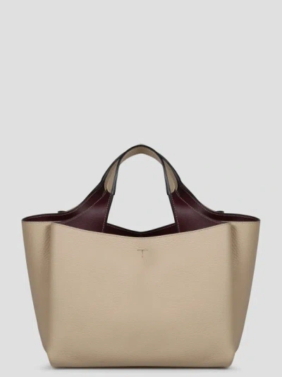 Shop Tod's Leather Mini Bag In Brown