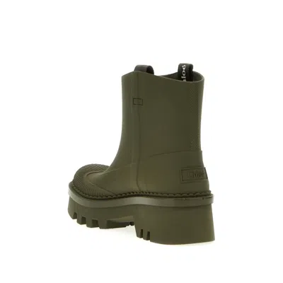 Shop Chloé Raina Boots In Green