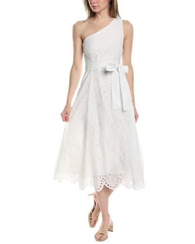 Shop 70/21 Eyelet Midi Dress In White
