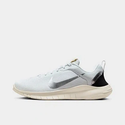 Shop Nike Women's Flex Experience Run 12 Running Shoes In White/metallic Silver/sail/coconut Milk