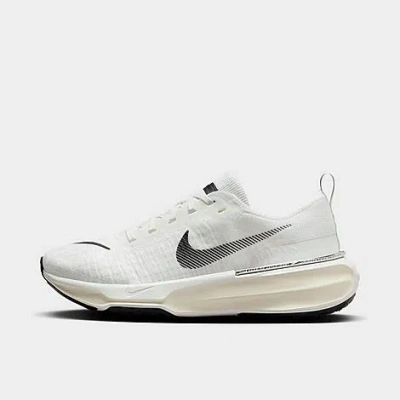 Shop Nike Women's Air Zoomx Invincible Run 3 Flyknit Running Shoes In Summit White/black/sail/coconut Milk