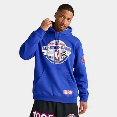 Shop Mitchell And Ness Men's 1985 Nba All-star City Edition Fleece Hoodie In Royal Blue