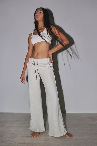 Shop Out From Under Lived In Flare Sweatpant In Grey, Women's At Urban Outfitters