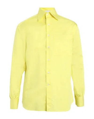 Shop Woera Man Shirt Yellow Size 0 Cotton