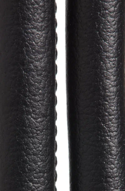 Shop Isabel Marant Silvia Leather Belt In Black/ Silver