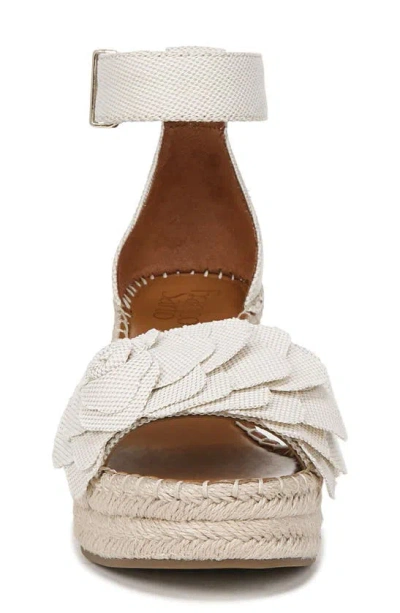 Shop Franco Sarto Clemens Ankle Strap Platform Wedge Espadrille Sandal In Natural Flower