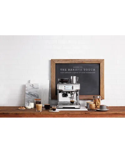 Shop Breville Barista Touch Espresso Maker In Black Truffle