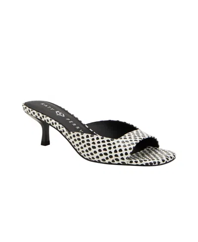 Shop Katy Perry The Ladie Low Heel Sandal In Black White Multi