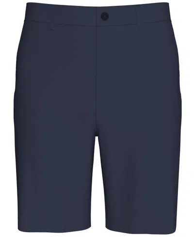 Pga Tour Men's Big & Tall 8" Solid Golf Shorts With Active Waistband In Navy