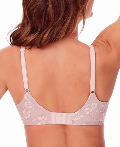 Shop Bali One Smooth U Concealing And Shaping Underwire Bra 3w11 In Magnolia Mesh Print