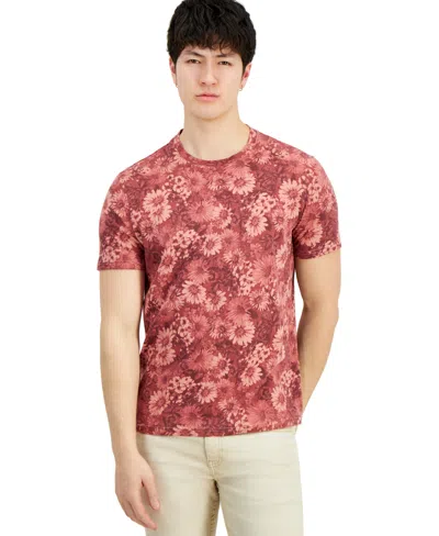 Shop Inc International Concepts Men's Regular-fit Solid Crewneck T-shirt, Created For Macy's In True Terracotta