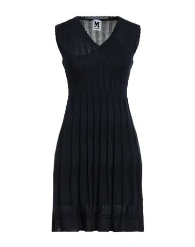 Shop M Missoni Woman Mini Dress Midnight Blue Size 4 Viscose, Wool