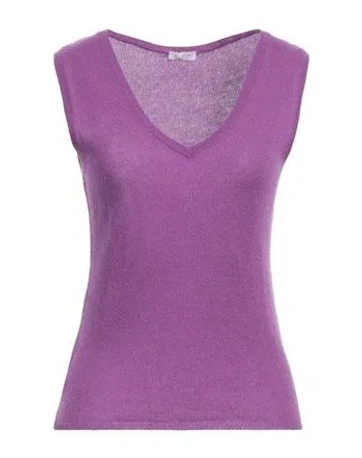 Rossopuro Woman Sweater Lilac Size 10 Cashmere In Purple