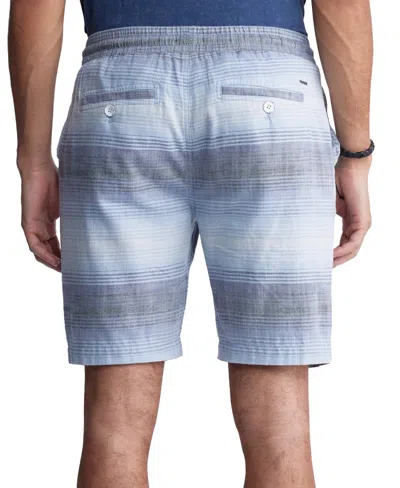 Shop Buffalo David Bitton Men's Striped Drawstring 9" Shorts In Mirage