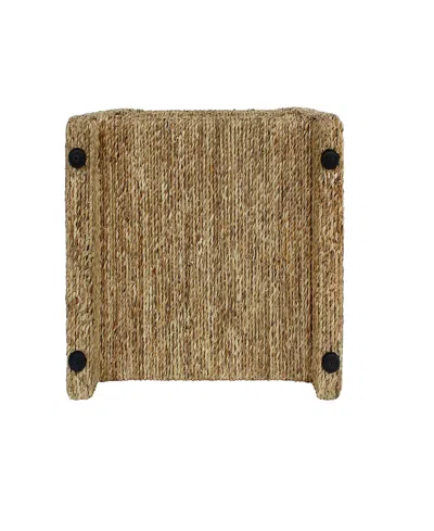 Gallerie Decor Bristol Square Side Table In Natural Finish