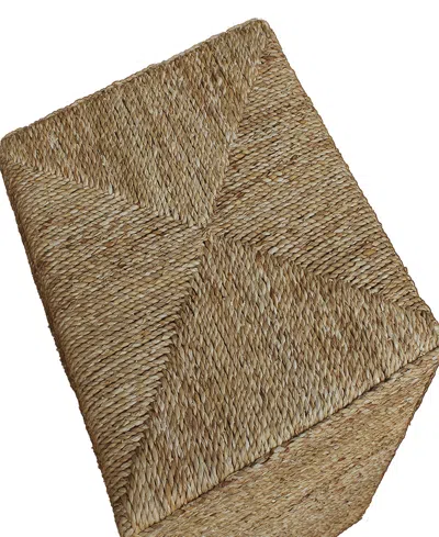 Gallerie Decor Bristol Square Side Table In Natural Finish