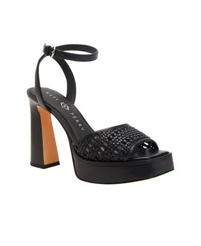 Katy Perry The Steady Ankle Strap Platform Sandal In Black