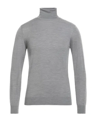 Shop Diktat Man Turtleneck Grey Size Xxl Merino Wool, Silk, Cashmere