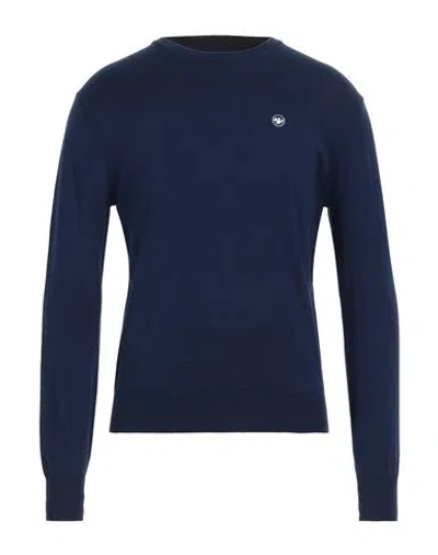 Shop Murphy & Nye Man Sweater Navy Blue Size S Cotton, Cashmere