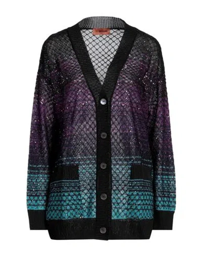 Shop Missoni Woman Cardigan Black Size S Viscose, Polyester, Polyamide, Cupro